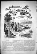 Old 1875 American Irish Teams Rifle Shooting Sport Ireland Hamilton Y Victorian