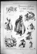 Old Antique Print 1875 Reminiscences Salvinis Othello Drury Lane Theatre 19th
