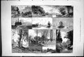 Original Old Antique Print 1875 Art Pictures Paris Salon Landscape Ships Trees