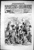 Old Antique Print 1875 Goodwood Horse Racing Spectators Christening Cup 19th