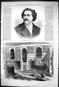 Old Signor Ernesto Rossi Italian Tragedian Canterbury Music Hall 1875 Victorian