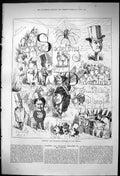 Old Antique Print 1875 Sporting Dramatic News Strand Spiders Web Theatre 19th
