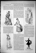 Old Print 1875 Captious Critic Theatre Shaughraun Moya Shiel Barry Clarke 19th