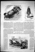 Old Print 1875 Horses Steps Guildhall Doncaster Races Tatton Sykes Scott 19th
