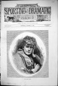 Old Print 1875 Portrait Miss Ellen Terry Beautiful Woman Theatre Actress 19th