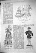 Old Antique Print 1875 Captious Critic Theatre Comedy Scene Gibson Green 19th