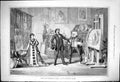 Original Old Antique Print 1875 Scene Married In Haste Haymarket Theatre Actors