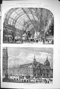 Old 1875 Westminster Aquarium Winter Gardens Interior Exterior Archit Victorian