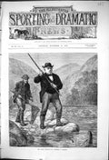 Old 1875 Mr John Bright Member Parliament Fishing River Salmon Sport Victorian