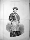 Old Antique Print 1875 Portrait Cardinal Wolsey Mr Phelps Theatre Actor 19th