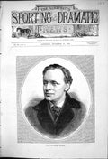 Original Old Antique Print 1875 Portrait George Belmore Man 19th