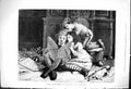 Old Print 1875 Christmas Scene Nursery Children Reading Book Fairy Story 19th