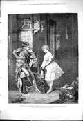 Old 1875 Christmas Theatre Mephisto Behind The Scenes Romance Actor A Victorian