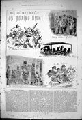 Antique Old Print 1876 Boxing Night Drury Lane Theatre Dick Whittington Cat