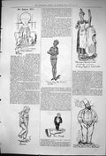 Antique Old Print 1876 Captious Critic Theatre Tommy Jack Mrs Harry Taylor 19th
