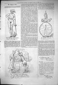 Original Old Antique Print 1876 Captious Critic Alhambra Theatre Frank Hall