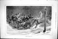 Antique Print 1876 Russian Sleighing Party Horses Sledge Snow Winter Scene 19th