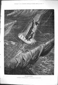 Old 1876 Coleridge Ancient Mariner Ships Man Standing Mast Gustave Do Victorian
