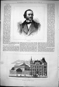 Old 1876 Portrait Offenbach Langham Ice Skating Rink Club Architectur Victorian