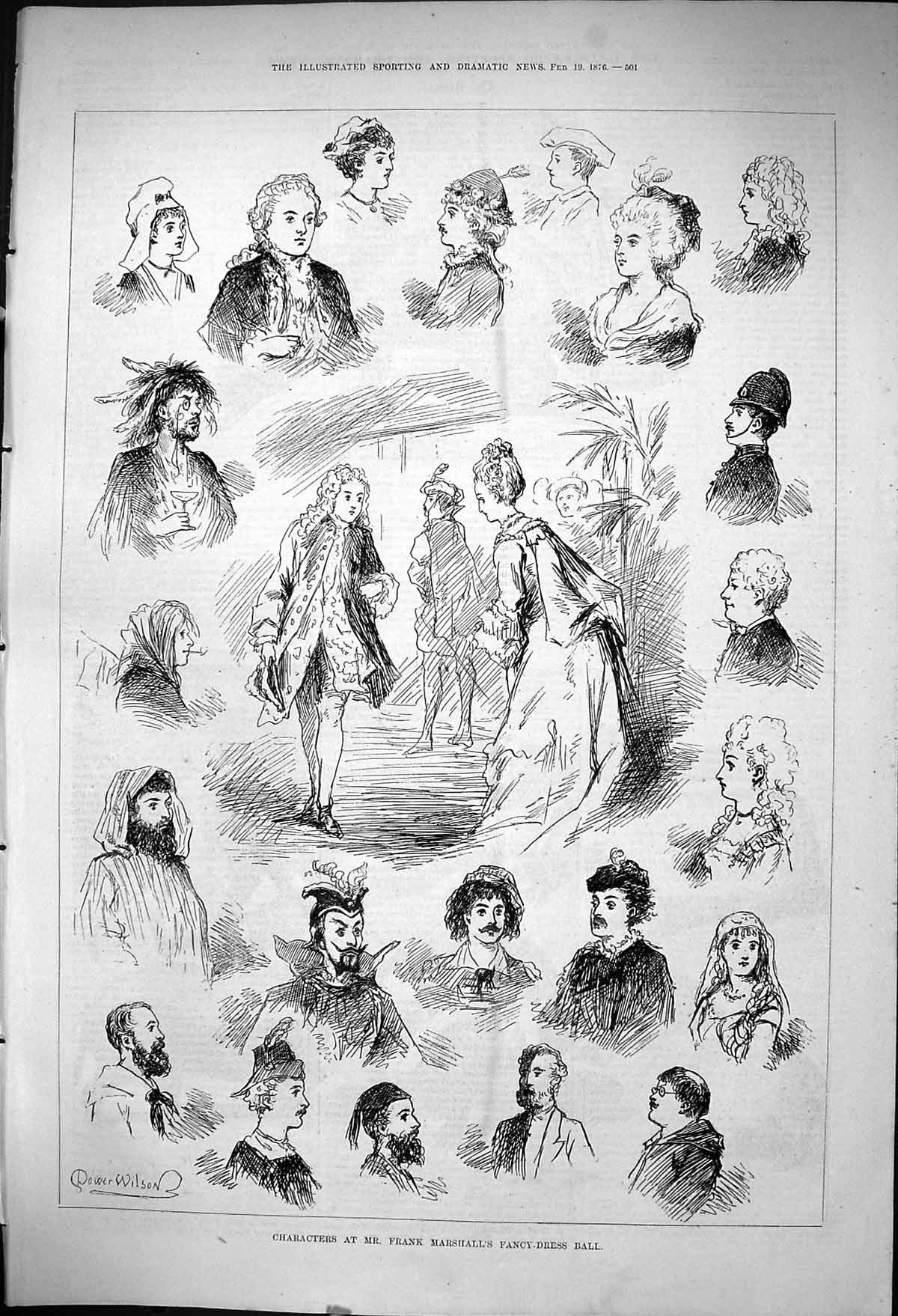 Old 1876 Characters Mr Frank Marshall Fancy Dress Ball Costumes Wilso Victorian
