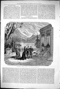Old 1876 Scene Madame Caverlet Vaudeville Theatre Paris Emile Augier Victorian