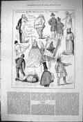 Old 1876 Captious Critic Sketch Humours Mr Mrs Frank Marshall Fancy D Victorian