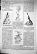 Old 1876 Captious Critic Theatre Stage Irishman Festival St. Patrick Victorian