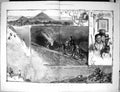 Original Old Antique Print 1876 Vesuvius Mountain Volcano Climbers Explorers