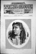 Old 1876 Portrait Miss Isabel Bateman Marie Charles I Theatre Actress Victorian
