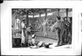 Original Old Antique Print 1876 Venetian Bowling Alley Italy Sport Victorian
