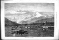 Old 1876 Sport Shooting Grebe Birds Lake Genev A Italy Mountains Fine Victorian