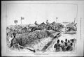 Old 1876 Grand National Horse Racing Beecher'S Brook Jockeys Sport Li Victorian