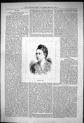 Original Old Antique Print 1876 Portrait Madame Patey Beautiful Woman Victorian