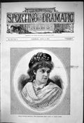 Old 1876 Portrait Mdlle. Blanche Rosavella Prima Donna Covent Garden Victorian