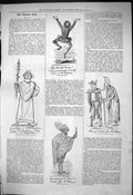 Original Old Antique Print 1876 Captious Critic Theatre Hamelt Jester Victorian