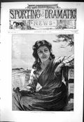 Original Old Antique Print 1876 Beautiful Woman Dorling'S Correct Card Fine Art