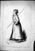 Antique Old Print 1876 Portrait Fair Whip Ascot Suggestion Lady Horse Sport