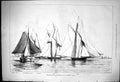 Old 1876 Spinnakers Yacht Race Corisande Olga Egeria Mynheer Van Schu Victorian