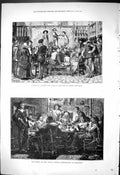 Old 1876 Play London Inn Yard Queen Elizabeth Ben Johson Devil Tavern Victorian