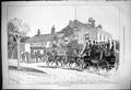 Antique Print 1876 Watford Coach Horses Transport Abercorn Arms Royal Hotel