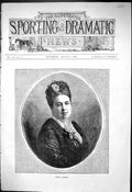 Original Old Antique Print 1876 Portrait Mdlle. Titiens Beautiful Woman 19th