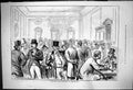 Original Old Antique Print 1876 Doncaster Horse Racing Comparing Tattersalls