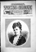 Original Old Antique Print Ostava Torriani Beautiful Woman Portrait 1876 19th
