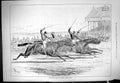 Old Antique Print Middle Park Plate Finish Horse Race Sport 1876 Sturgess 19th