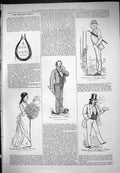 Old Print Captious Critic Theatre 1876 Wood Florence Desmond Honey Clarke 19th