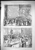 Old Print Butter Making Great Cheese Trophy Factory Aylesbury Dairy 1876 19th