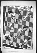 Antique Old Print Cosmopolitan Chessmen Wormald Bowden Macdonnell Duffy 1876