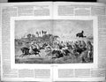 Original Old Antique Print Hungarian Horse Racing Sport Entertainment 1876
