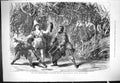 Old Antique Print Robinson Crusoe Foot Scene Folly Theatre 1876 Friston 19th