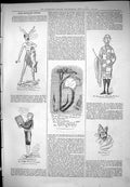 Old Antique Print Captious Critic Theatre Little Bread Winner Bruce 1876 19th